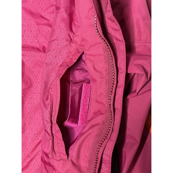 WOMEN COLUMBIA INTERCHANGE JACKET OUTER LINED SHELL OMNI SHIELD HOOD SKI RAIN L - Picture 15 of 16
